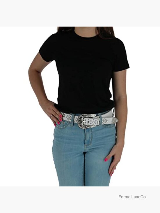 1.5 Inch Western Rhinestone Belt with Buckle main image 4